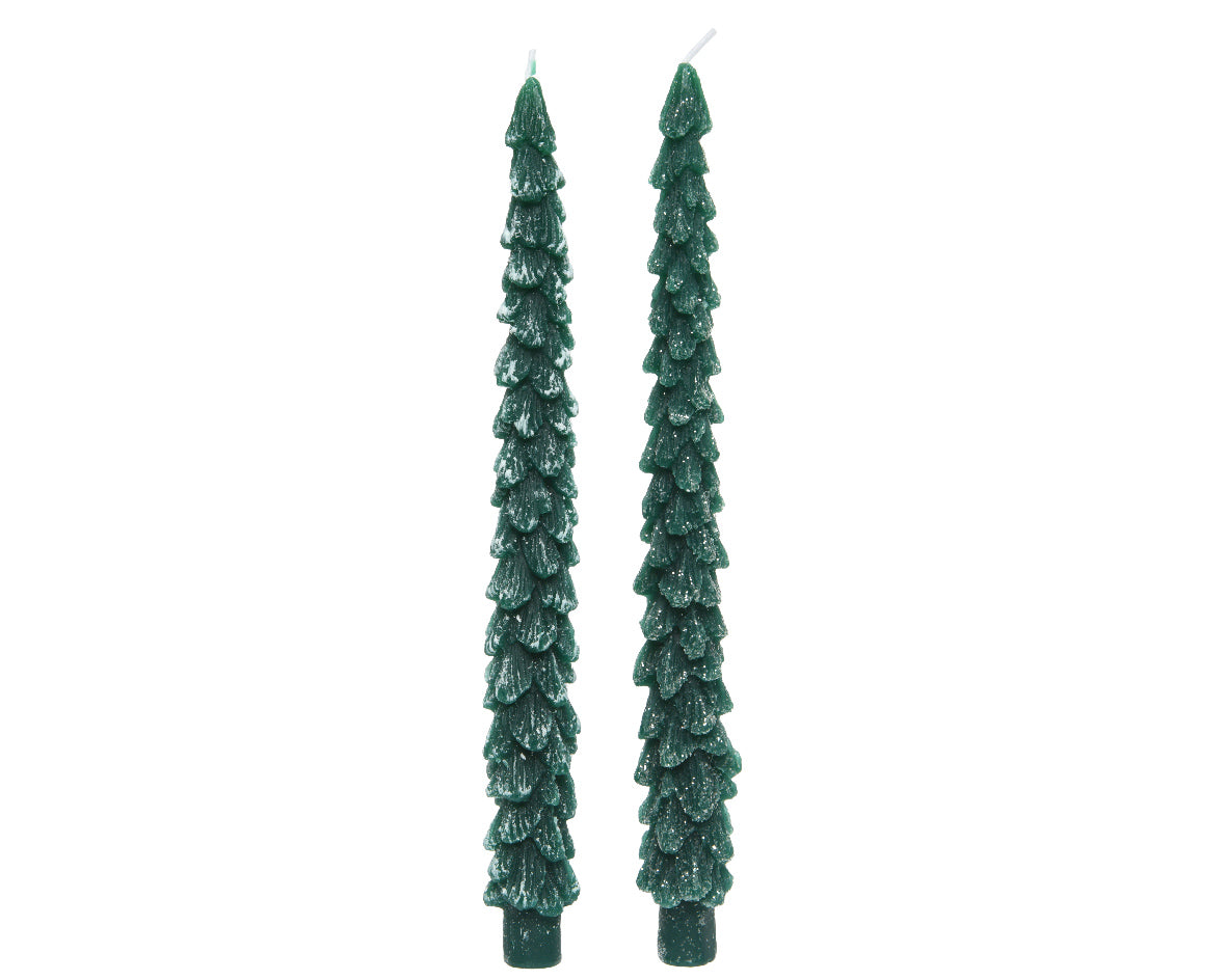 Candela natalizia, due pezzi, forma albero altezza 26cm Kaemingk Candela natalizia, due pezzi, forma albero altezza 26cm Kaemingk